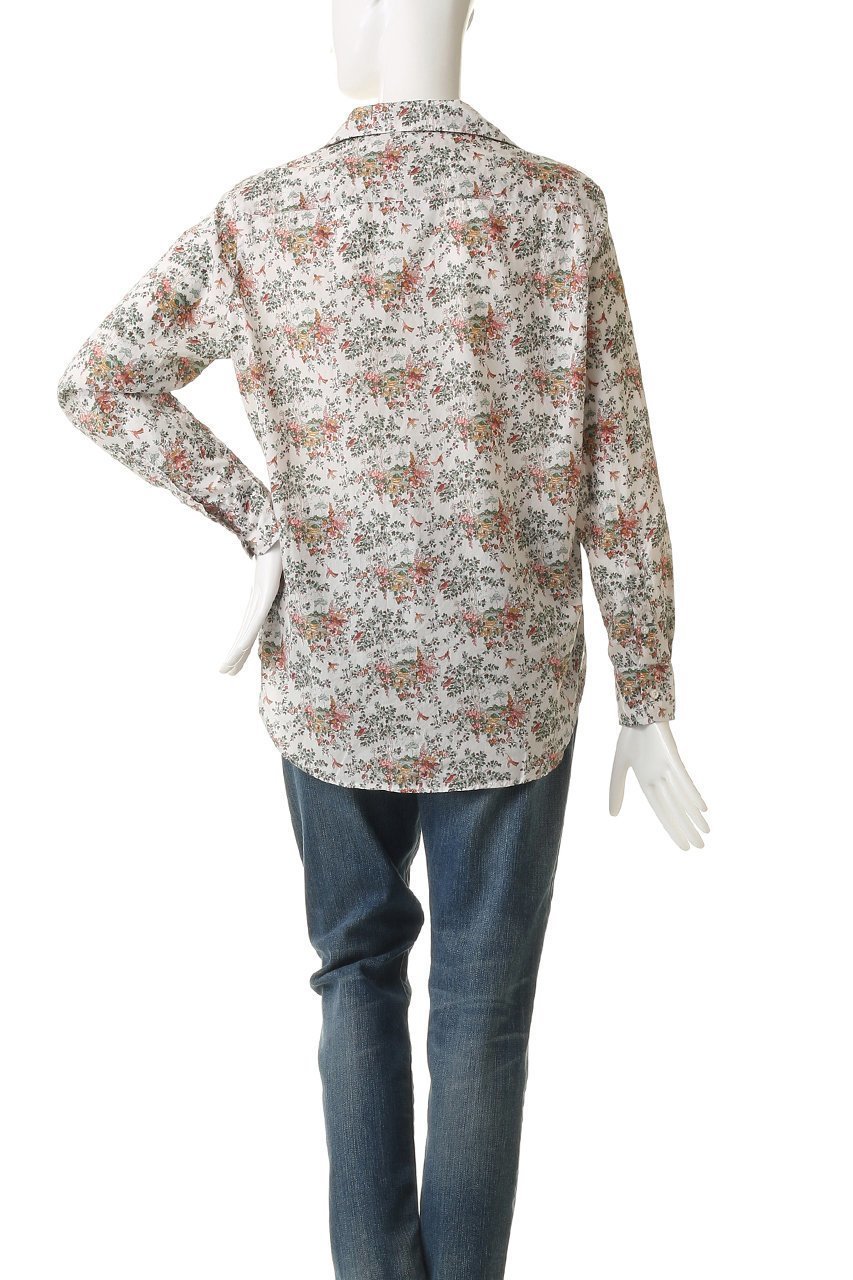 【フランク&アイリーン/Frank&Eileen】のEILEEN イタリアンコットン フラワープリント シャツ 人気、トレンドファッション・服の通販 founy(ファニー) 　ファッション　Fashion　レディースファッション　Fashion for Women　トップス・カットソー　Cut & Sew Tops　シャツ・ブラウス・オフィスカジュアル　Elegant Blouses & Button-Ups　花柄・フラワープリント・モチーフ　Floral Prints & Motifs / Flower Pattern Tops　スリーブ　Sleeve, Long Sleeve / Short Sleeve　フラワー　Flower, Floral　プリント　Print, Printed Pattern　ロング　Long, Long-Length　other-4|ID: prp329100004877949 ipo3291000000036388657