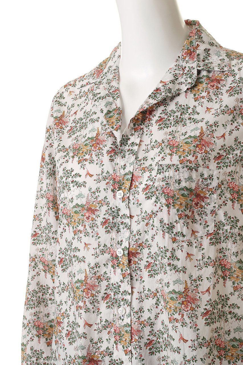 【フランク&アイリーン/Frank&Eileen】のEILEEN イタリアンコットン フラワープリント シャツ 人気、トレンドファッション・服の通販 founy(ファニー) 　ファッション　Fashion　レディースファッション　Fashion for Women　トップス・カットソー　Cut & Sew Tops　シャツ・ブラウス・オフィスカジュアル　Elegant Blouses & Button-Ups　花柄・フラワープリント・モチーフ　Floral Prints & Motifs / Flower Pattern Tops　スリーブ　Sleeve, Long Sleeve / Short Sleeve　フラワー　Flower, Floral　プリント　Print, Printed Pattern　ロング　Long, Long-Length　other-5|ID: prp329100004877949 ipo3291000000036388658