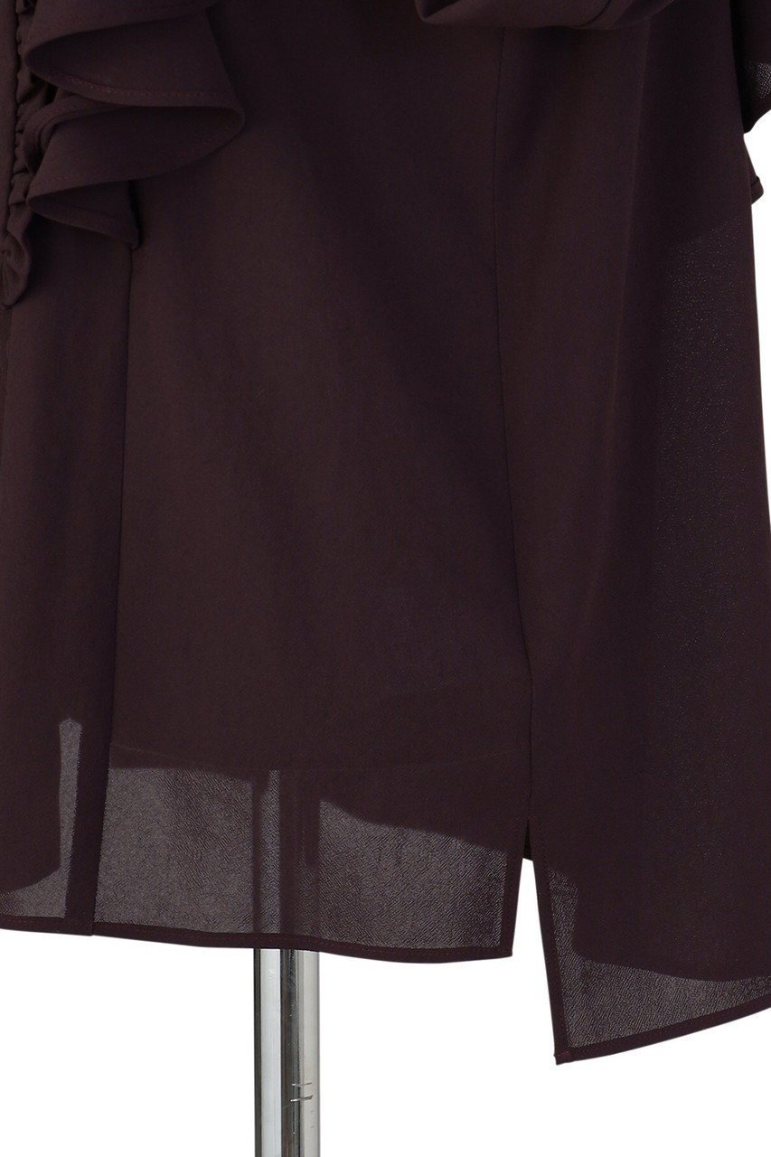 【オブリオ/AUBRIOT】のラッフルボウブラウス 人気、トレンドファッション・服の通販 founy(ファニー) 　ファッション　Fashion　レディースファッション　Fashion for Women　トップス・カットソー　Cut & Sew Tops　シャツ・ブラウス・オフィスカジュアル　Elegant Blouses & Button-Ups　ストレッチ　Stretch, Stretchy Fabric　スリーブ　Sleeve, Long Sleeve / Short Sleeve　ペーパー　Paper, Kraft Paper　リボン　Ribbon, Bow　ロマンティック　Romantic, Feminine Style　ロング　Long, Long-Length　other-6|ID: prp329100004877955 ipo3291000000036388721