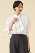 【マルティニーク/martinique】のESSENTIAL ボウタイブラウス 人気、トレンドファッション・服の通販 founy(ファニー) ファッション Fashion レディースファッション Fashion for Women トップス・カットソー Cut & Sew Tops シャツ・ブラウス・オフィスカジュアル Elegant Blouses & Button-Ups おすすめ Recommended / Our Picks ジャケット Jacket, Outerwear スリーブ Sleeve, Long Sleeve / Short Sleeve ロング Long, Long-Length 冬 Winter / This Winter 秋 Autumn thumbnail ホワイト|ID: prp329100004877956 ipo3291000000036388725