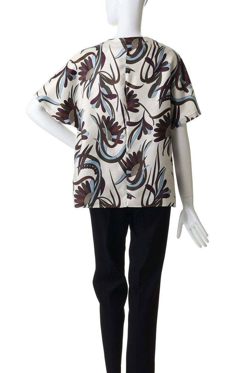 【エムフィル/M Fil】のテールプリント ドレープブラウス 人気、トレンドファッション・服の通販 founy(ファニー) ファッション Fashion レディースファッション Fashion for Women トップス・カットソー Cut & Sew Tops シャツ・ブラウス・オフィスカジュアル Elegant Blouses & Button-Ups アシンメトリー Asymmetrical Style ショート Short, Short Length スリーブ Sleeve, Long Sleeve / Short Sleeve プリント Print, Printed Pattern 新作・新入荷 New Arrivals / New In other-4|ID: prp329100004877977 ipo3291000000036388912