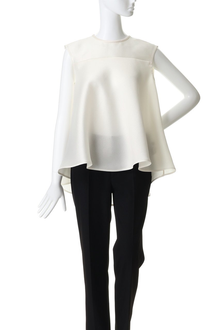 【エムフィル/M Fil】のシルキーWクロス クルーネックフレアブラウス 人気、トレンドファッション・服の通販 founy(ファニー) ファッション Fashion レディースファッション Fashion for Women トップス・カットソー Cut & Sew Tops キャミソール&ノースリーブ Camisoles & Sleeveless Tops シャツ・ブラウス・オフィスカジュアル Elegant Blouses & Button-Ups おすすめ Recommended / Our Picks エアリー Airy Texture セットアップ Set-Up, Coordinated Outfit ノースリーブ Sleeveless, No-Sleeve ハーフ Half, Half-Length フィット Fit, Slim Fit フレア Flare, Flared ボトム Bottoms, Lower Wear ミリタリー Military, Army Style ヨーク Yoke, Yoke Design リラックス Relax, Relaxed Fit ワイド Wide, Wide Fit 新作・新入荷 New Arrivals / New In other-2|ID: prp329100004877978 ipo3291000000036388916