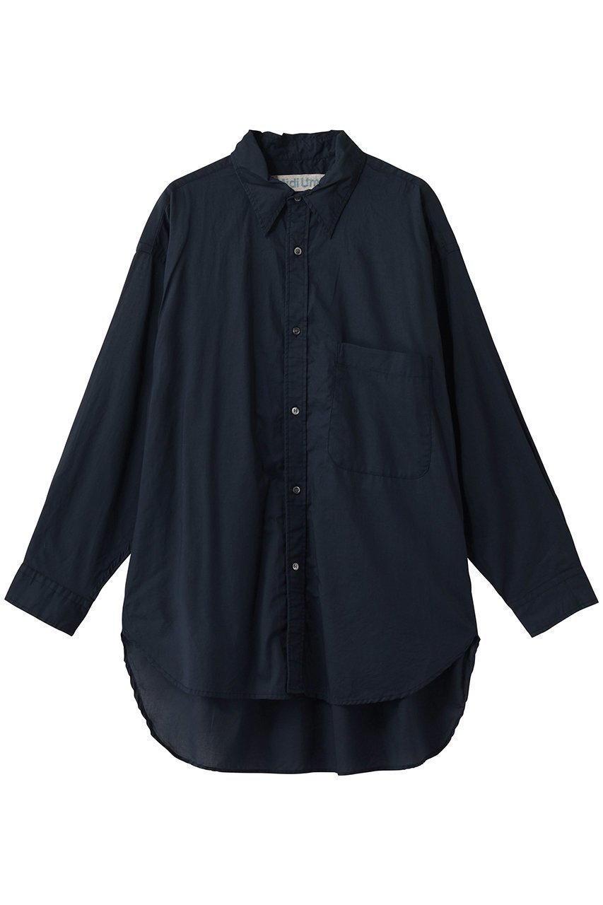 【ミディウミ/MidiUmi】のoversized shirt シャツ インテリア・キッズ・メンズ・レディースファッション・服の通販 founy(ファニー) 　ファッション　Fashion　レディースファッション　Fashion for Women　トップス・カットソー　Cut & Sew Tops　シャツ・ブラウス・オフィスカジュアル　Elegant Blouses & Button-Ups　スリーブ　Sleeve, Long Sleeve / Short Sleeve　ベーシック　Basic, Essential　リラックス　Relax, Relaxed Fit　レギュラー　Regular, Standard Fit　ロング　Long, Long-Length　定番　Standard, Basic Item　新作・新入荷　New Arrivals / New In　羽織　Haori, Light Jacket　navy|ID: prp329100004877982 ipo3291000000036388962