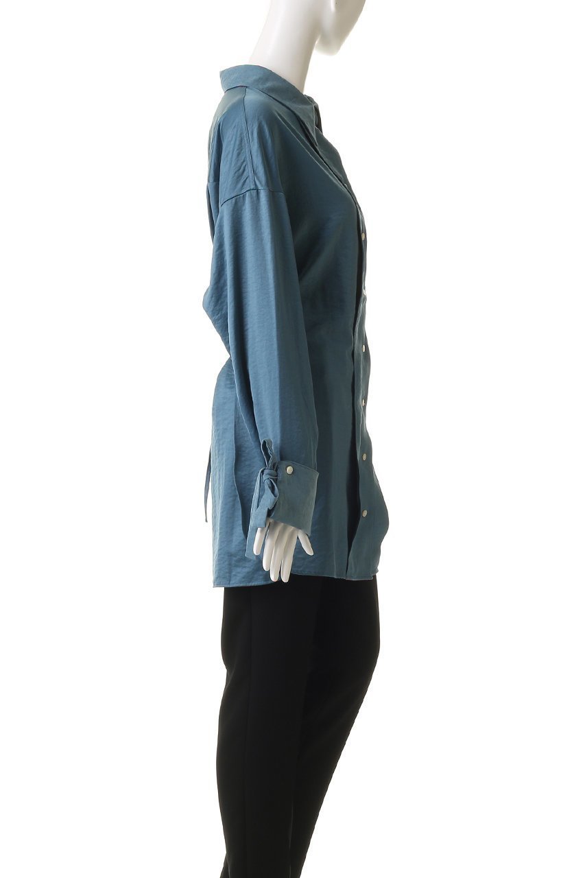 【メゾンスペシャル/MAISON SPECIAL】の2way Satin Oversized Shirt/2WAYサテンオーバーシャツ 人気、トレンドファッション・服の通販 founy(ファニー) 　ファッション　Fashion　レディースファッション　Fashion for Women　トップス・カットソー　Cut & Sew Tops　シャツ・ブラウス・オフィスカジュアル　Elegant Blouses & Button-Ups　なめらか　Smooth, Silky Texture　カフス　Cuff Design　サテン　Satin, Glossy Fabric　シンプル　Simple, Minimal　スリット　Slit, Slit Detail　スリーブ　Sleeve, Long Sleeve / Short Sleeve　ピーチ　Peach, Soft Touch　リボン　Ribbon, Bow　ロング　Long, Long-Length　エレガント 上品　Elegant　other-3|ID: prp329100004877989 ipo3291000000036389059