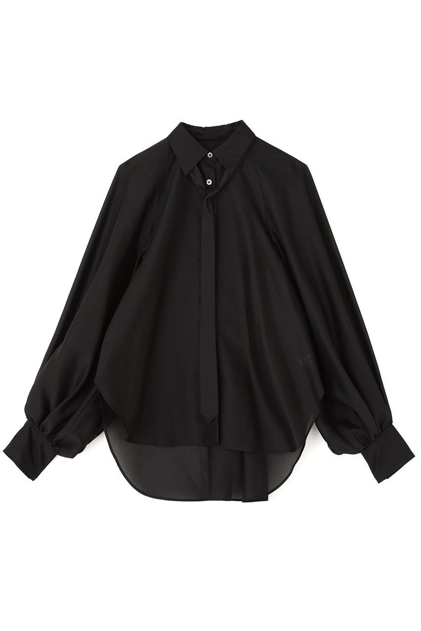 【アドーア/ADORE】のシルキーオーガンブラウス インテリア・キッズ・メンズ・レディースファッション・服の通販 founy(ファニー) 　ファッション　Fashion　レディースファッション　Fashion for Women　トップス・カットソー　Cut & Sew Tops　シャツ・ブラウス・オフィスカジュアル　Elegant Blouses & Button-Ups　オーガンジー　Organza Fabric　シアー　Sheer, See-Through　シルク　Silk, 100% Silk　スリーブ　Sleeve, Long Sleeve / Short Sleeve　モダン　Modern, Contemporary　ロング　Long, Long-Length　ブラック|ID: prp329100004877993 ipo3291000000036389095