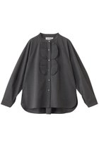 【マリリンムーン/MARILYN MOON】の【SOI-MeME】プリーツジャボブラウス チャコール|ID: prp329100004878007 ipo3291000000036389204