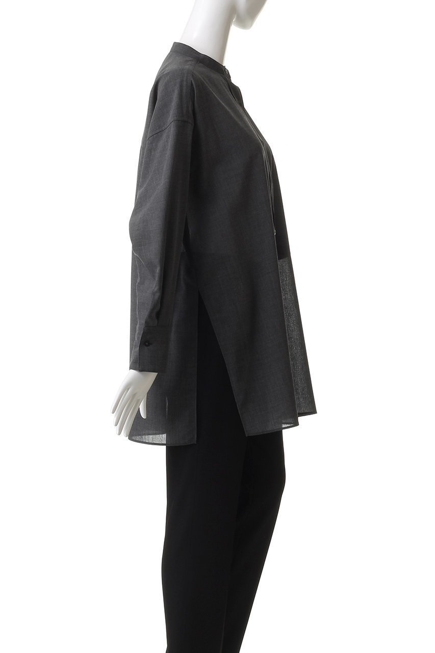 【ドメル/DOMELLE】のウール ボイル シャツ 人気、トレンドファッション・服の通販 founy(ファニー) 　ファッション　Fashion　レディースファッション　Fashion for Women　トップス・カットソー　Cut & Sew Tops　シャツ・ブラウス・オフィスカジュアル　Elegant Blouses & Button-Ups　おすすめ　Recommended / Our Picks　スリーブ　Sleeve, Long Sleeve / Short Sleeve　セットアップ　Set-Up, Coordinated Outfit　パッチ　Patch, Appliqué　ビッグ　Big, Oversized　ポケット　Pocket, Pocket Detail　ロング　Long, Long-Length　ワイド　Wide, Wide Fit　秋　Autumn　other-3|ID: prp329100004878015 ipo3291000000036389284