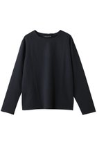 【ミズイロ インド/mizuiro ind】のジャカードクルーネックプルオーバー 人気、トレンドファッション・服の通販 founy(ファニー) ファッション Fashion レディースファッション Fashion for Women トップス・カットソー Cut & Sew Tops シャツ・ブラウス・オフィスカジュアル Elegant Blouses & Button-Ups カジュアルプルオーバー・ニットトップス Pullovers & Knit Tops / Casual Pullovers おすすめ Recommended / Our Picks カットソー Cut and Sewn Top シンプル Simple, Minimal ジャカード／ジャガード Jacquard, Woven Pattern ストレッチ Stretch, Stretchy Fabric スリーブ Sleeve, Long Sleeve / Short Sleeve セットアップ Set-Up, Coordinated Outfit ロング Long, Long-Length thumbnail navy|ID: prp329100004878022 ipo3291000000036389348