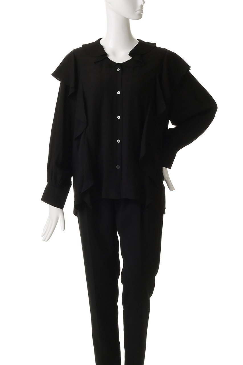 【マノフ/MANOF】のRAFFLE SHIRTS シャツ・ブラウス 人気、トレンドファッション・服の通販 founy(ファニー) ファッション Fashion レディースファッション Fashion for Women トップス・カットソー Cut & Sew Tops シャツ・ブラウス・オフィスカジュアル Elegant Blouses & Button-Ups スリーブ Sleeve, Long Sleeve / Short Sleeve デニム Denim, Jeans Material ドレープ Drape, Draping Fabric フレア Flare, Flared ロング Long, Long-Length エレガント 上品 Elegant other-2|ID: prp329100004878027 ipo3291000000036389404