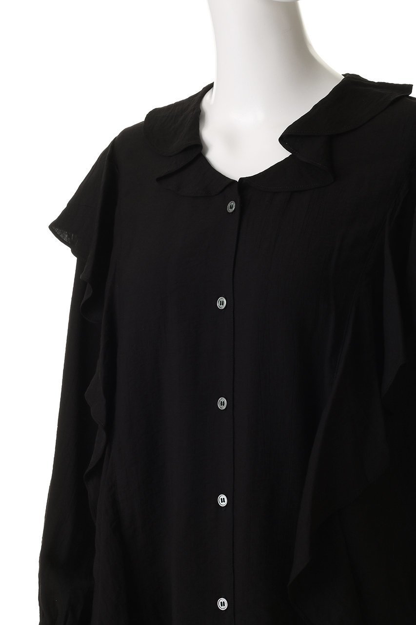 【マノフ/MANOF】のRAFFLE SHIRTS シャツ・ブラウス 人気、トレンドファッション・服の通販 founy(ファニー) ファッション Fashion レディースファッション Fashion for Women トップス・カットソー Cut & Sew Tops シャツ・ブラウス・オフィスカジュアル Elegant Blouses & Button-Ups スリーブ Sleeve, Long Sleeve / Short Sleeve デニム Denim, Jeans Material ドレープ Drape, Draping Fabric フレア Flare, Flared ロング Long, Long-Length エレガント 上品 Elegant other-5|ID: prp329100004878027 ipo3291000000036389407