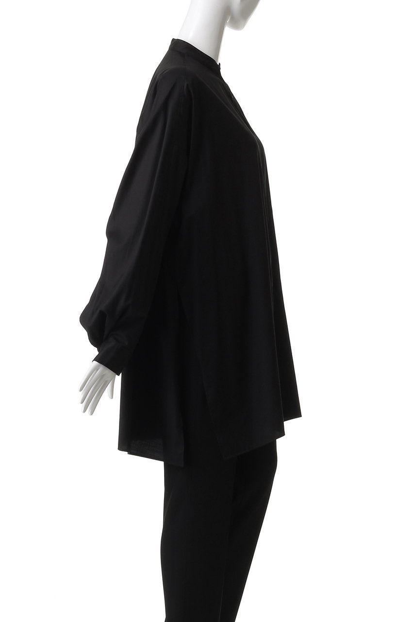 【グラフペーパー/Graphpaper】のSilicon Poplin Deep Slit Band Collar Shirt/シャツ 人気、トレンドファッション・服の通販 founy(ファニー) 　ファッション　Fashion　レディースファッション　Fashion for Women　トップス・カットソー　Cut & Sew Tops　シャツ・ブラウス・オフィスカジュアル　Elegant Blouses & Button-Ups　なめらか　Smooth, Silky Texture　スリット　Slit, Slit Detail　スリーブ　Sleeve, Long Sleeve / Short Sleeve　ドレープ　Drape, Draping Fabric　バランス　Balance, Style Balance　ヨーク　Yoke, Yoke Design　ロング　Long, Long-Length　other-3|ID: prp329100004878031 ipo3291000000036389460