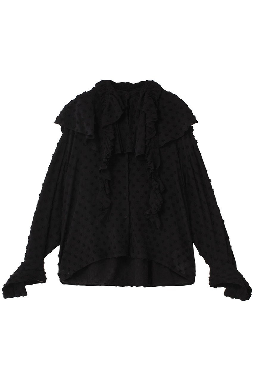 【メゾンスペシャル/MAISON SPECIAL】の2way Ruffled Frilled Blouse/2WAYラッフルフリルブラウス 人気、トレンドファッション・服の通販 founy(ファニー) 　ファッション　Fashion　レディースファッション　Fashion for Women　トップス・カットソー　Cut & Sew Tops　シャツ・ブラウス・オフィスカジュアル　Elegant Blouses & Button-Ups　インナー　Innerwear　ジャカード／ジャガード　Jacquard, Woven Pattern　ジャケット　Jacket, Outerwear　ストライプ　Stripe, Striped Pattern　スリーブ　Sleeve, Long Sleeve / Short Sleeve　とろみ　Fluid, Flowy Fabric　チェック　Check, Plaid, Tartan　ドット　Polka Dot, Dot Pattern　フリル　Frill, Ruffle　ラッフル　Ruffle, Frill　ロング　Long, Long-Length　 other-1|ID: prp329100004878032 ipo3291000000036389463