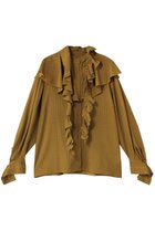【メゾンスペシャル/MAISON SPECIAL】の2way Ruffled Frilled Blouse/2WAYラッフルフリルブラウス 人気、トレンドファッション・服の通販 founy(ファニー) ファッション Fashion レディースファッション Fashion for Women トップス・カットソー Cut & Sew Tops シャツ・ブラウス・オフィスカジュアル Elegant Blouses & Button-Ups インナー Innerwear ジャカード／ジャガード Jacquard, Woven Pattern ジャケット Jacket, Outerwear ストライプ Stripe, Striped Pattern スリーブ Sleeve, Long Sleeve / Short Sleeve とろみ Fluid, Flowy Fabric チェック Check, Plaid, Tartan ドット Polka Dot, Dot Pattern フリル Frill, Ruffle ラッフル Ruffle, Frill ロング Long, Long-Length thumbnail YEL(イエロー)|ID: prp329100004878032 ipo3291000000036389467
