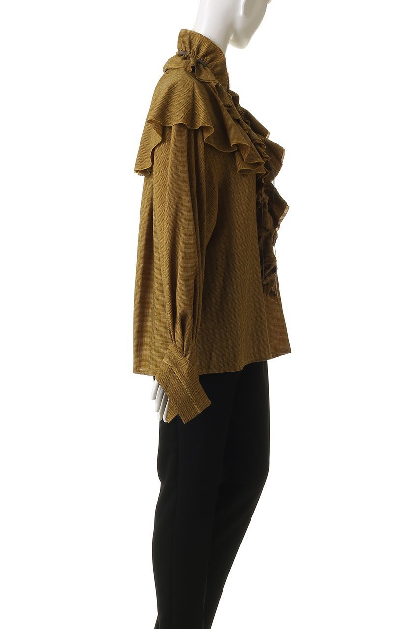 【メゾンスペシャル/MAISON SPECIAL】の2way Ruffled Frilled Blouse/2WAYラッフルフリルブラウス 人気、トレンドファッション・服の通販 founy(ファニー) 　ファッション　Fashion　レディースファッション　Fashion for Women　トップス・カットソー　Cut & Sew Tops　シャツ・ブラウス・オフィスカジュアル　Elegant Blouses & Button-Ups　インナー　Innerwear　ジャカード／ジャガード　Jacquard, Woven Pattern　ジャケット　Jacket, Outerwear　ストライプ　Stripe, Striped Pattern　スリーブ　Sleeve, Long Sleeve / Short Sleeve　とろみ　Fluid, Flowy Fabric　チェック　Check, Plaid, Tartan　ドット　Polka Dot, Dot Pattern　フリル　Frill, Ruffle　ラッフル　Ruffle, Frill　ロング　Long, Long-Length　other-3|ID: prp329100004878032 ipo3291000000036389469