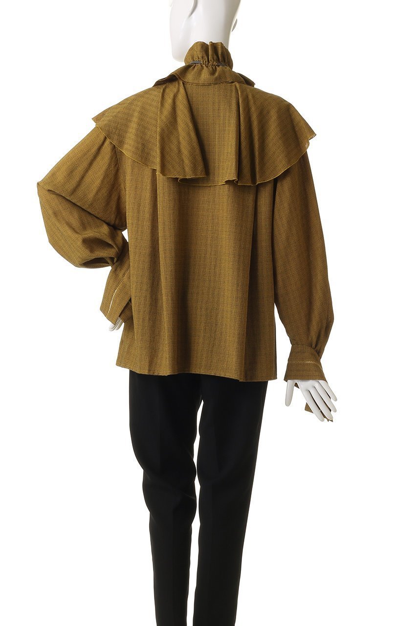 【メゾンスペシャル/MAISON SPECIAL】の2way Ruffled Frilled Blouse/2WAYラッフルフリルブラウス 人気、トレンドファッション・服の通販 founy(ファニー) 　ファッション　Fashion　レディースファッション　Fashion for Women　トップス・カットソー　Cut & Sew Tops　シャツ・ブラウス・オフィスカジュアル　Elegant Blouses & Button-Ups　インナー　Innerwear　ジャカード／ジャガード　Jacquard, Woven Pattern　ジャケット　Jacket, Outerwear　ストライプ　Stripe, Striped Pattern　スリーブ　Sleeve, Long Sleeve / Short Sleeve　とろみ　Fluid, Flowy Fabric　チェック　Check, Plaid, Tartan　ドット　Polka Dot, Dot Pattern　フリル　Frill, Ruffle　ラッフル　Ruffle, Frill　ロング　Long, Long-Length　other-4|ID: prp329100004878032 ipo3291000000036389470