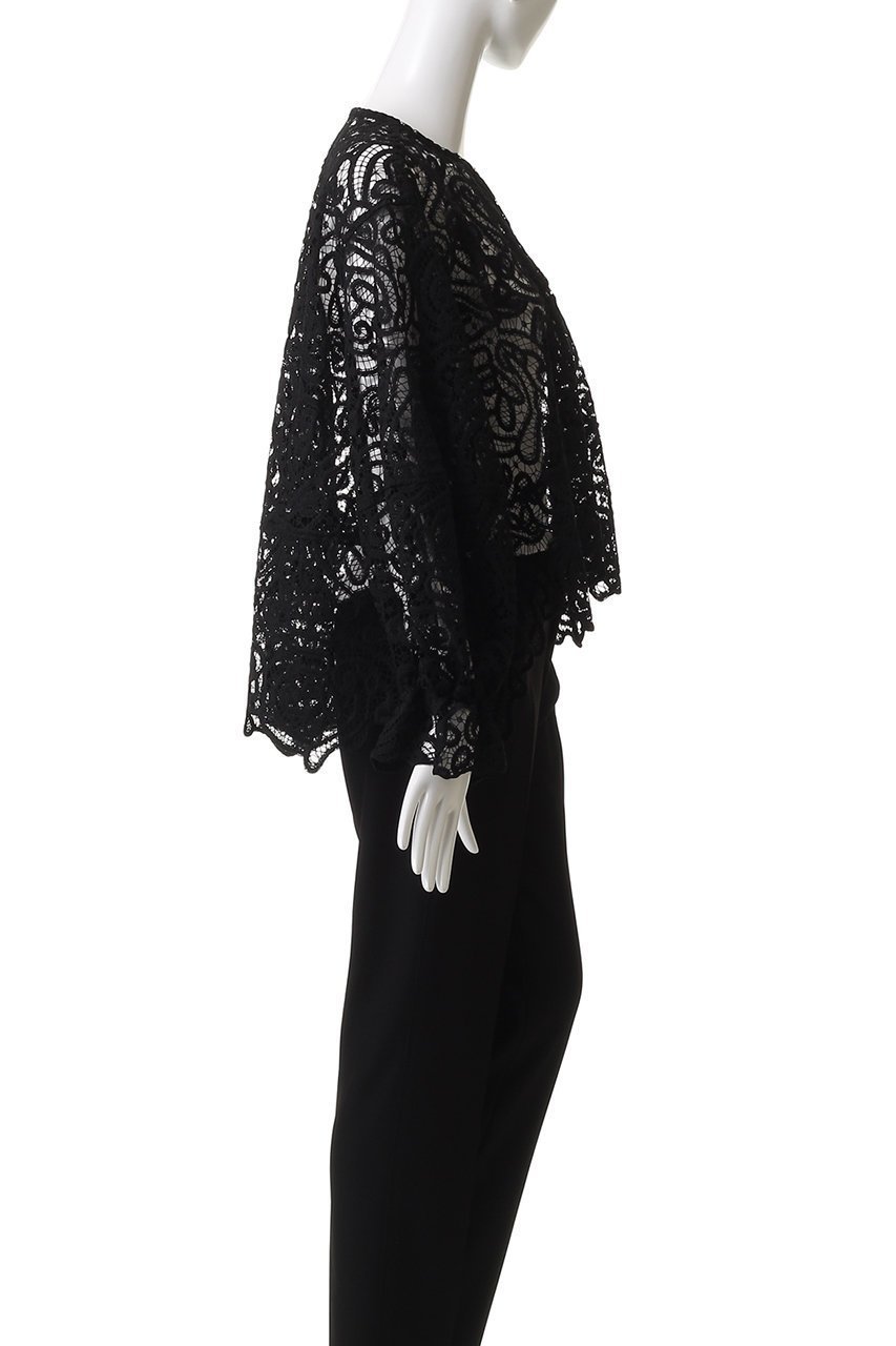 【ランバン オン ブルー/LANVIN en Bleu】のケミカルレースフレアブラウス 人気、トレンドファッション・服の通販 founy(ファニー) 　ファッション　Fashion　レディースファッション　Fashion for Women　トップス・カットソー　Cut & Sew Tops　シャツ・ブラウス・オフィスカジュアル　Elegant Blouses & Button-Ups　ケミカル　Chemical, Chemical Wash　スリーブ　Sleeve, Long Sleeve / Short Sleeve　フリル　Frill, Ruffle　フレア　Flare, Flared　フロント　Front, Front Design　モダン　Modern, Contemporary　レース　Lace, Lace Fabric　ロング　Long, Long-Length　other-3|ID: prp329100004878033 ipo3291000000036389479