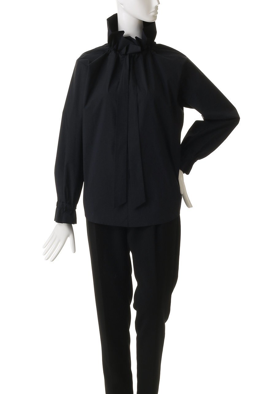 【デパリエ/DEPAREILLE】のタイプライターフリルブラウス 人気、トレンドファッション・服の通販 founy(ファニー) 　ファッション　Fashion　レディースファッション　Fashion for Women　トップス・カットソー　Cut & Sew Tops　シャツ・ブラウス・オフィスカジュアル　Elegant Blouses & Button-Ups　スリーブ　Sleeve, Long Sleeve / Short Sleeve　タイプライター　Typewriter Fabric, Crisp Cotton　フィット　Fit, Slim Fit　フリル　Frill, Ruffle　ロング　Long, Long-Length　other-2|ID: prp329100004878043 ipo3291000000036389601