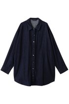 【ミズイロ インド/mizuiro ind】のデニムワイドシャツ 人気、トレンドファッション・服の通販 founy(ファニー) ファッション Fashion レディースファッション Fashion for Women トップス・カットソー Cut & Sew Tops シャツ・ブラウス・オフィスカジュアル Elegant Blouses & Button-Ups シンプル Simple, Minimal スリーブ Sleeve, Long Sleeve / Short Sleeve デニム Denim, Jeans Material ボトム Bottoms, Lower Wear ロング Long, Long-Length thumbnail ワンウォッシュ|ID: prp329100004878046 ipo3291000000036389625