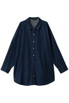 【ミズイロ インド/mizuiro ind】のデニムワイドシャツ 人気、トレンドファッション・服の通販 founy(ファニー) ファッション Fashion レディースファッション Fashion for Women トップス・カットソー Cut & Sew Tops シャツ・ブラウス・オフィスカジュアル Elegant Blouses & Button-Ups シンプル Simple, Minimal スリーブ Sleeve, Long Sleeve / Short Sleeve デニム Denim, Jeans Material ボトム Bottoms, Lower Wear ロング Long, Long-Length thumbnail フェード|ID: prp329100004878046 ipo3291000000036389626