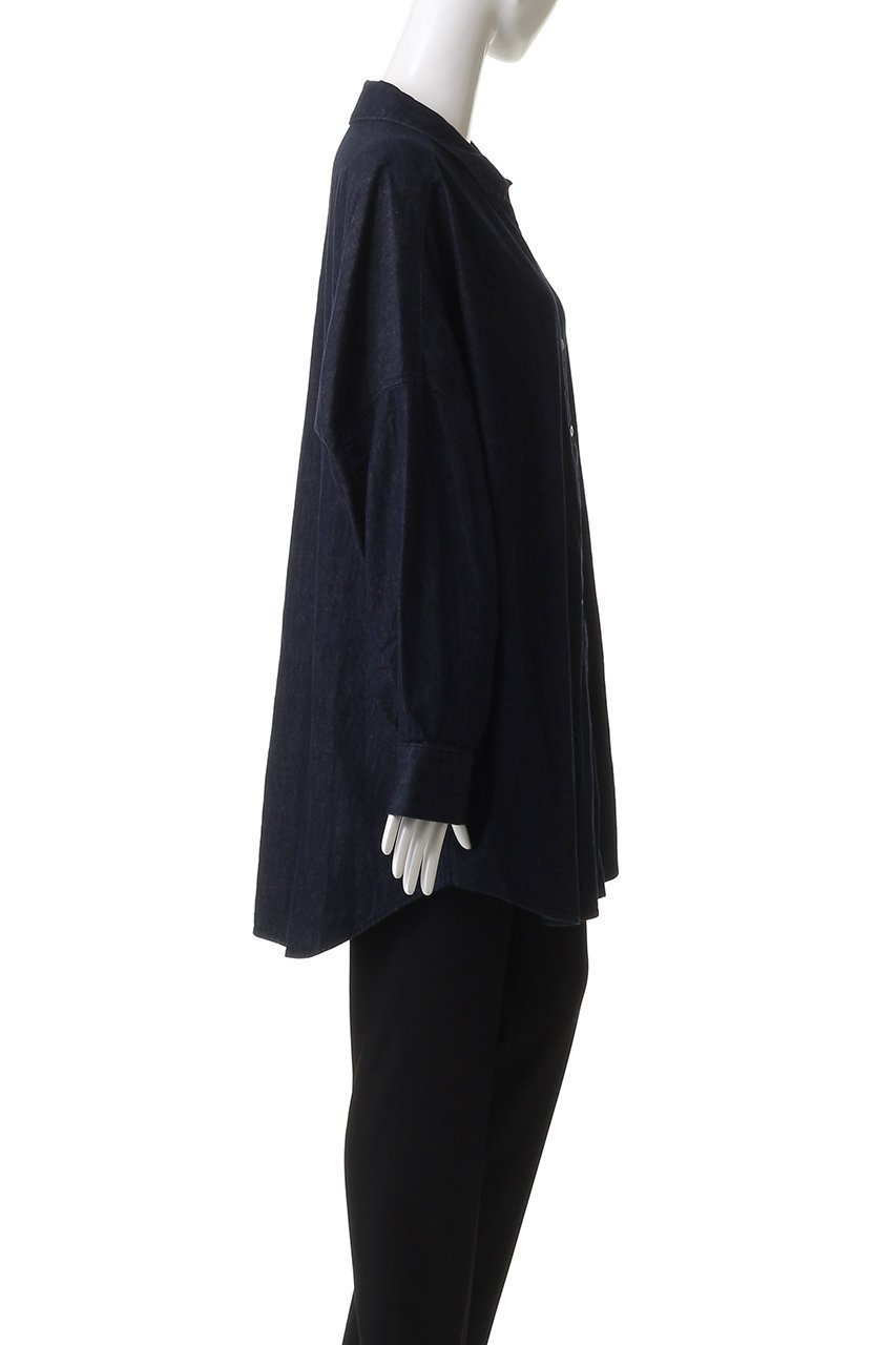 【ミズイロ インド/mizuiro ind】のデニムワイドシャツ 人気、トレンドファッション・服の通販 founy(ファニー) 　ファッション　Fashion　レディースファッション　Fashion for Women　トップス・カットソー　Cut & Sew Tops　シャツ・ブラウス・オフィスカジュアル　Elegant Blouses & Button-Ups　シンプル　Simple, Minimal　スリーブ　Sleeve, Long Sleeve / Short Sleeve　デニム　Denim, Jeans Material　ボトム　Bottoms, Lower Wear　ロング　Long, Long-Length　other-3|ID: prp329100004878046 ipo3291000000036389629