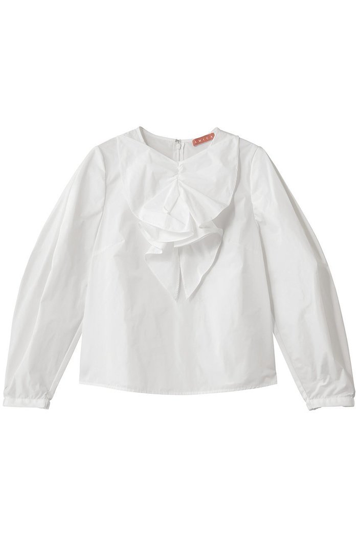 【アミカ/AMICA】のリボンブラウス インテリア・キッズ・メンズ・レディースファッション・服の通販 founy(ファニー) https://founy.com/ ファッション Fashion レディースファッション Fashion for Women トップス・カットソー Cut & Sew Tops シャツ・ブラウス・オフィスカジュアル Elegant Blouses & Button-Ups カフス Cuff Design クロップド Cropped, Short Length コンパクト Compact, Small Size スリーブ Sleeve, Long Sleeve / Short Sleeve タフタ Taffeta, Structured Fabric パーティ Party, Party Style マニッシュ Mannish, Boyish リボン Ribbon, Bow ロング Long, Long-Length エレガント 上品 Elegant |ID: prp329100004878050 ipo3291000000036389650