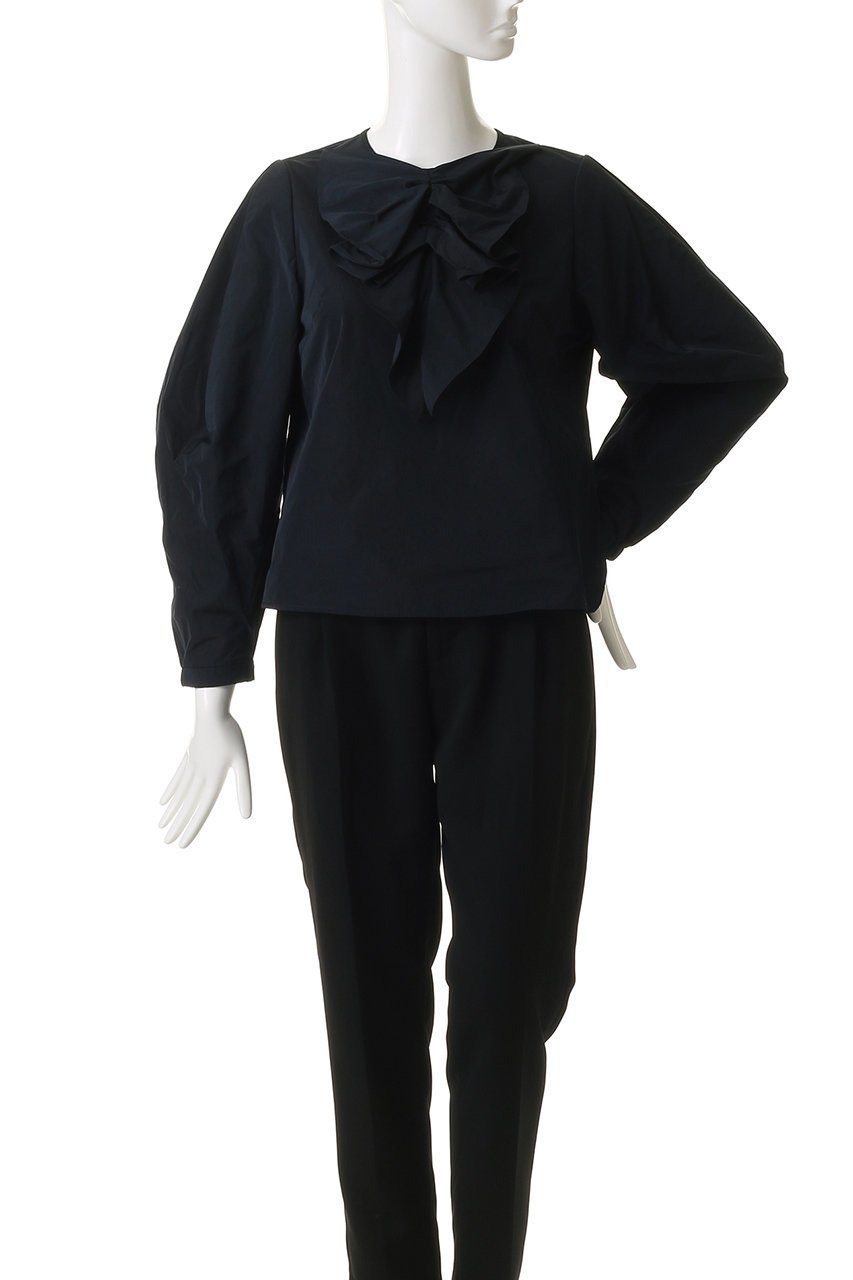 【アミカ/AMICA】のリボンブラウス 人気、トレンドファッション・服の通販 founy(ファニー) 　ファッション　Fashion　レディースファッション　Fashion for Women　トップス・カットソー　Cut & Sew Tops　シャツ・ブラウス・オフィスカジュアル　Elegant Blouses & Button-Ups　カフス　Cuff Design　クロップド　Cropped, Short Length　コンパクト　Compact, Small Size　スリーブ　Sleeve, Long Sleeve / Short Sleeve　タフタ　Taffeta, Structured Fabric　パーティ　Party, Party Style　マニッシュ　Mannish, Boyish　リボン　Ribbon, Bow　ロング　Long, Long-Length　エレガント 上品　Elegant　other-2|ID: prp329100004878050 ipo3291000000036389653