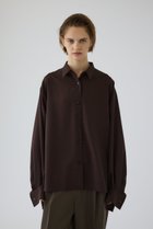 【リムアーク/RIM.ARK】のRound cuff blouse/ブラウス 人気、トレンドファッション・服の通販 founy(ファニー) ファッション Fashion レディースファッション Fashion for Women トップス・カットソー Cut & Sew Tops シャツ・ブラウス・オフィスカジュアル Elegant Blouses & Button-Ups とろみ Fluid, Flowy Fabric カフス Cuff Design シンプル Simple, Minimal スリーブ Sleeve, Long Sleeve / Short Sleeve ベーシック Basic, Essential ラウンド Round, Round Neck ロング Long, Long-Length thumbnail ブラウン|ID: prp329100004878053 ipo3291000000036389680