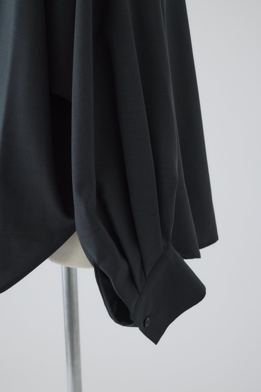 【リムアーク/RIM.ARK】のRound cuff blouse/ブラウス 人気、トレンドファッション・服の通販 founy(ファニー) 　ファッション　Fashion　レディースファッション　Fashion for Women　トップス・カットソー　Cut & Sew Tops　シャツ・ブラウス・オフィスカジュアル　Elegant Blouses & Button-Ups　とろみ　Fluid, Flowy Fabric　カフス　Cuff Design　シンプル　Simple, Minimal　スリーブ　Sleeve, Long Sleeve / Short Sleeve　ベーシック　Basic, Essential　ラウンド　Round, Round Neck　ロング　Long, Long-Length　other-7|ID: prp329100004878053 ipo3291000000036389687