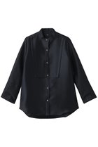 【エムフィル/M Fil】のシルキーWクロス ロングカフスシャツ 人気、トレンドファッション・服の通販 founy(ファニー) ファッション Fashion レディースファッション Fashion for Women トップス・カットソー Cut & Sew Tops シャツ・ブラウス・オフィスカジュアル Elegant Blouses & Button-Ups なめらか Smooth, Silky Texture カフス Cuff Design シンプル Simple, Minimal スリーブ Sleeve, Long Sleeve / Short Sleeve ダブル Double, Double-Breasted ロング Long, Long-Length エレガント 上品 Elegant thumbnail ネイビー|ID: prp329100004878057 ipo3291000000036389732