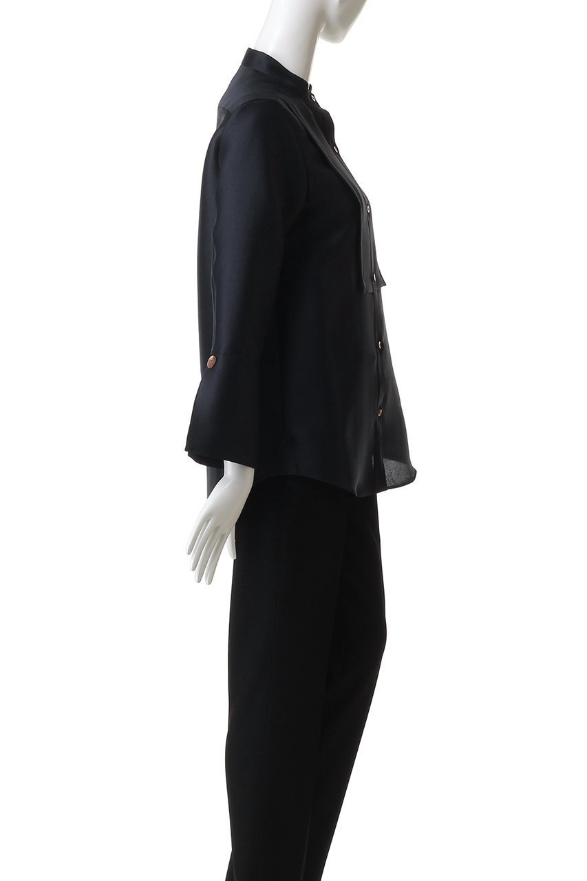 【エムフィル/M Fil】のシルキーWクロス ロングカフスシャツ 人気、トレンドファッション・服の通販 founy(ファニー) 　ファッション　Fashion　レディースファッション　Fashion for Women　トップス・カットソー　Cut & Sew Tops　シャツ・ブラウス・オフィスカジュアル　Elegant Blouses & Button-Ups　なめらか　Smooth, Silky Texture　カフス　Cuff Design　シンプル　Simple, Minimal　スリーブ　Sleeve, Long Sleeve / Short Sleeve　ダブル　Double, Double-Breasted　ロング　Long, Long-Length　エレガント 上品　Elegant　other-3|ID: prp329100004878057 ipo3291000000036389734