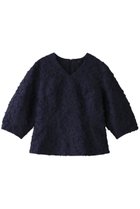 【アルアバイル/allureville】のジャガードランタンスリーブブラウス 人気、トレンドファッション・服の通販 founy(ファニー) ファッション Fashion レディースファッション Fashion for Women トップス・カットソー Cut & Sew Tops シャツ・ブラウス・オフィスカジュアル Elegant Blouses & Button-Ups オケージョン Occasion Wear シェイプ Shape, Slim Fit ジャカード／ジャガード Jacquard, Woven Pattern スリーブ Sleeve, Long Sleeve / Short Sleeve セットアップ Set-Up, Coordinated Outfit セレモニー Ceremony パーティ Party, Party Style ロング Long, Long-Length thumbnail ネイビー|ID: prp329100004878066 ipo3291000000036389784