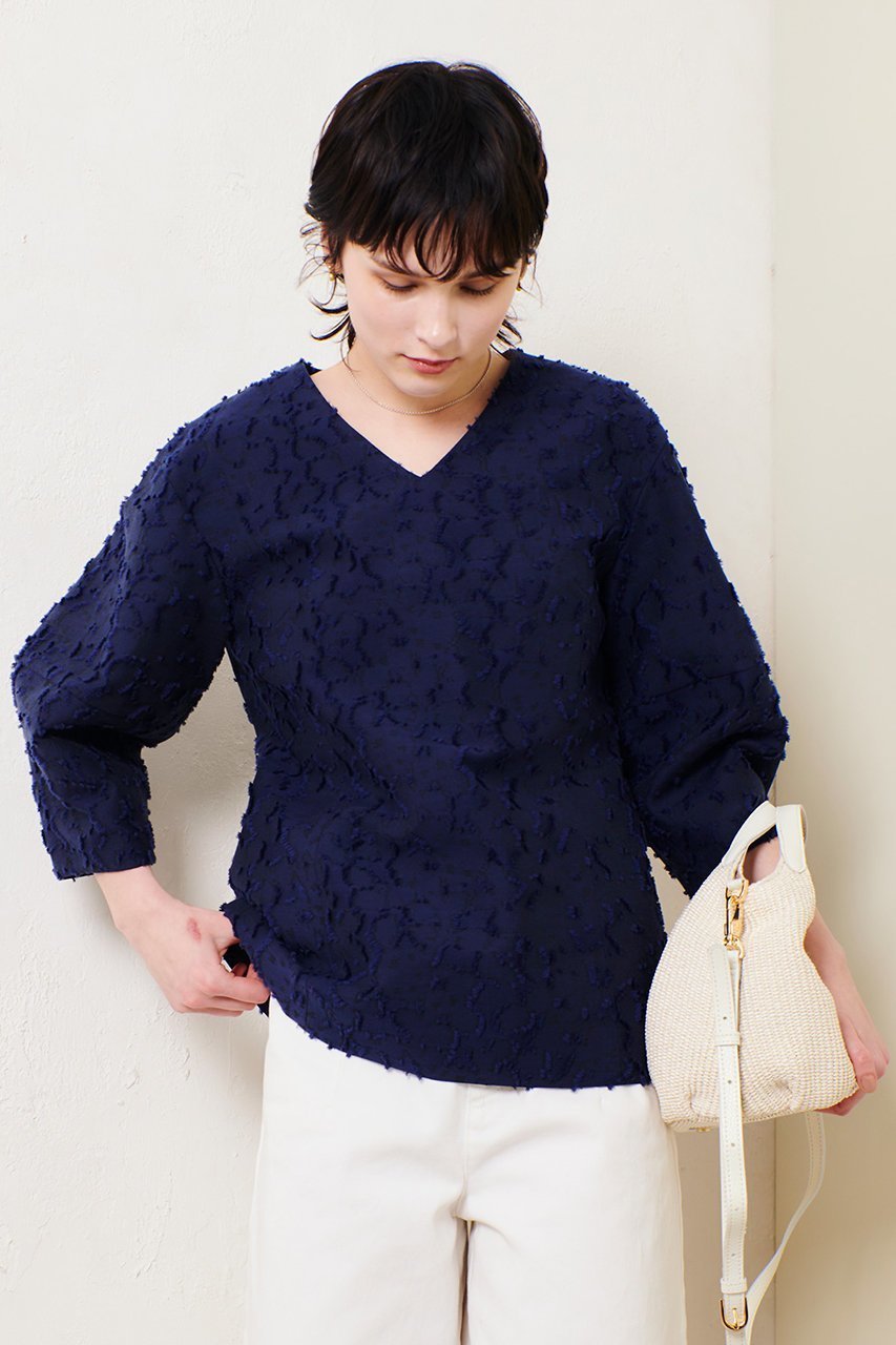 【アルアバイル/allureville】のジャガードランタンスリーブブラウス 人気、トレンドファッション・服の通販 founy(ファニー) 　ファッション　Fashion　レディースファッション　Fashion for Women　トップス・カットソー　Cut & Sew Tops　シャツ・ブラウス・オフィスカジュアル　Elegant Blouses & Button-Ups　オケージョン　Occasion Wear　シェイプ　Shape, Slim Fit　ジャカード／ジャガード　Jacquard, Woven Pattern　スリーブ　Sleeve, Long Sleeve / Short Sleeve　セットアップ　Set-Up, Coordinated Outfit　セレモニー　Ceremony　パーティ　Party, Party Style　ロング　Long, Long-Length　other-6|ID: prp329100004878066 ipo3291000000036389789