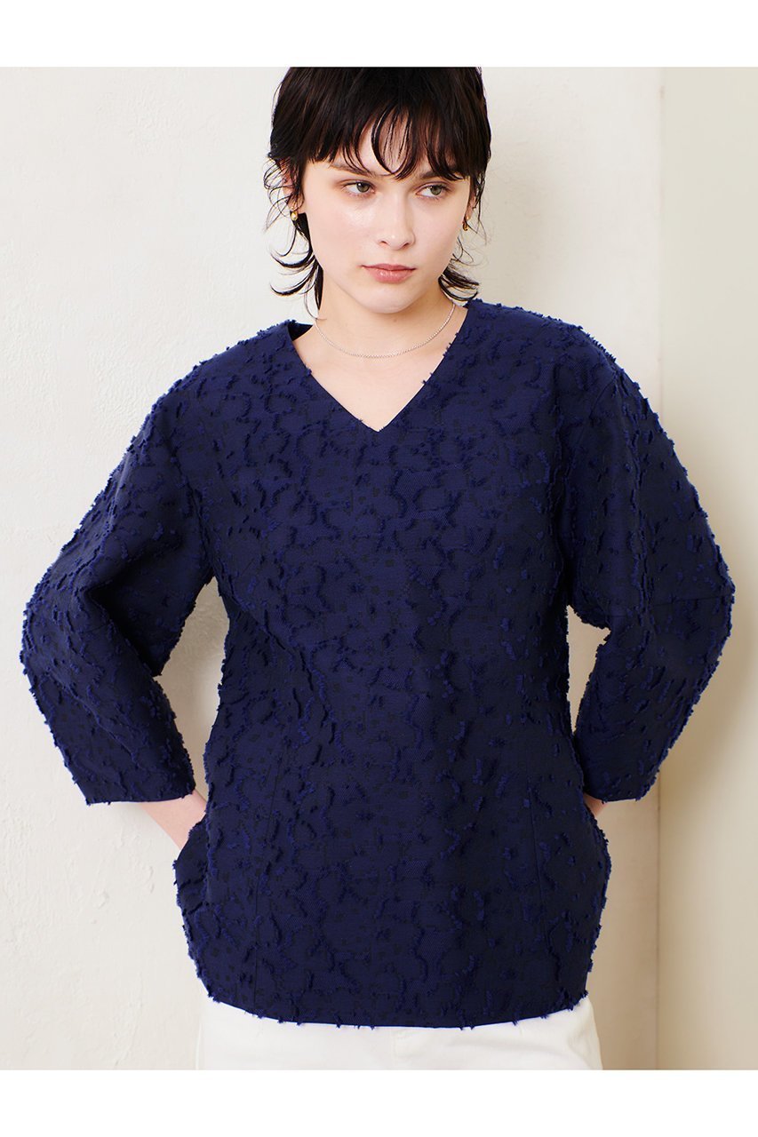 【アルアバイル/allureville】のジャガードランタンスリーブブラウス 人気、トレンドファッション・服の通販 founy(ファニー) 　ファッション　Fashion　レディースファッション　Fashion for Women　トップス・カットソー　Cut & Sew Tops　シャツ・ブラウス・オフィスカジュアル　Elegant Blouses & Button-Ups　オケージョン　Occasion Wear　シェイプ　Shape, Slim Fit　ジャカード／ジャガード　Jacquard, Woven Pattern　スリーブ　Sleeve, Long Sleeve / Short Sleeve　セットアップ　Set-Up, Coordinated Outfit　セレモニー　Ceremony　パーティ　Party, Party Style　ロング　Long, Long-Length　other-7|ID: prp329100004878066 ipo3291000000036389790