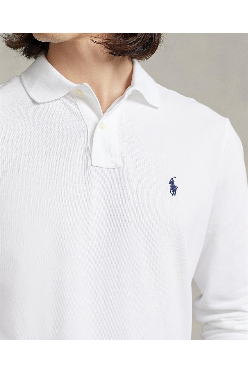 【ラルフローレン/RALPH LAUREN / MEN】の【MEN】【POLO RALPH LAUREN】カスタム スリム フィット メッシュ ポロシャツ 人気、トレンドファッション・服の通販 founy(ファニー) 　ファッション　Fashion　メンズファッション　Fashion for Men　アメリカン　American Style　ウォッシュ　Washed Finish　スリム　Slim, Slim Fit　フィット　Fit, Slim Fit　ポロシャツ　Polo Shirt, Collared Tee　メッシュ　Mesh, Net Fabric　定番　Standard, Basic Item　長袖　Long Sleeve, Full Sleeve　other-3|ID: prp329100004878070 ipo3291000000036389847