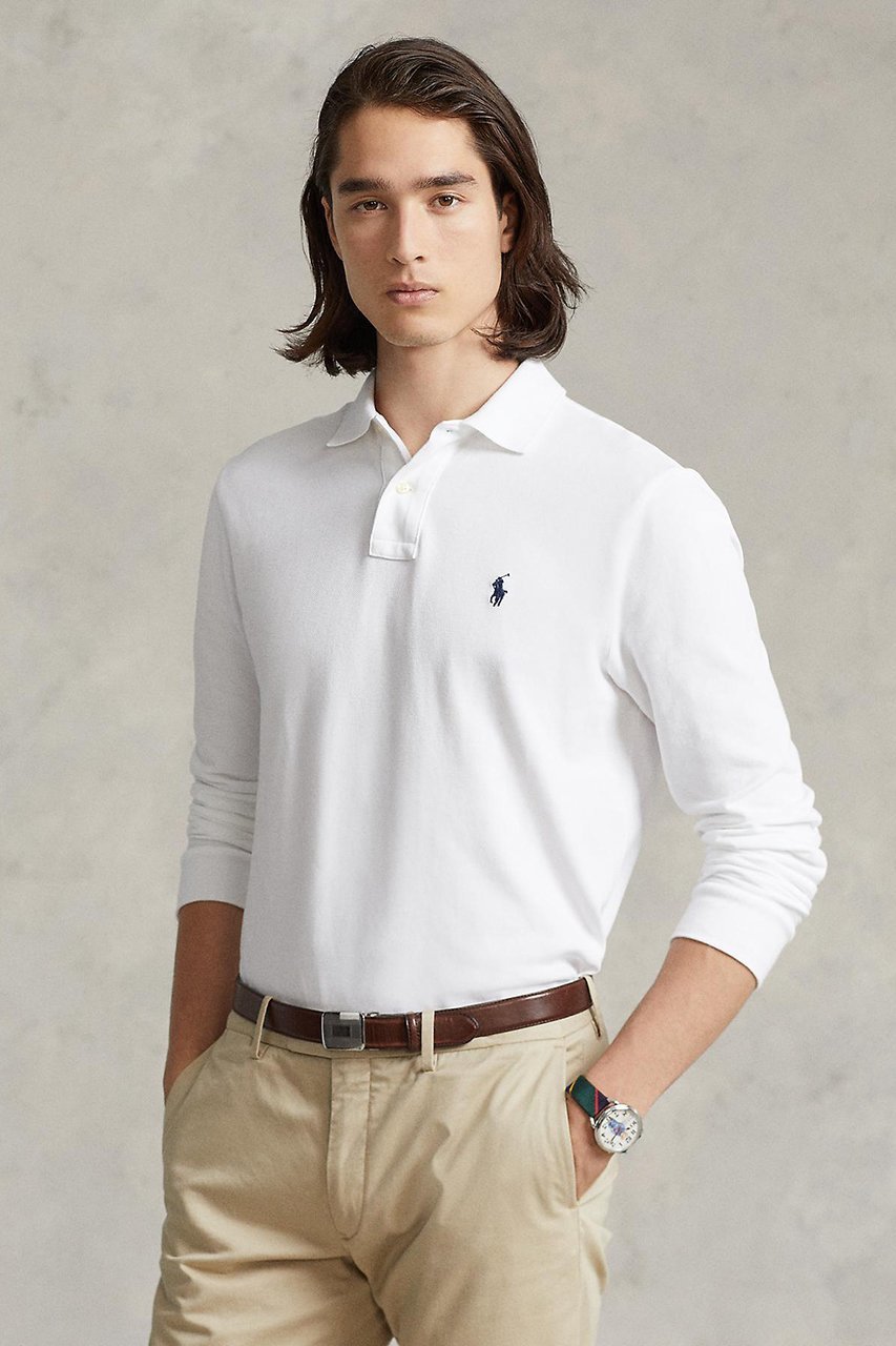 【ラルフローレン/RALPH LAUREN / MEN】の【MEN】【POLO RALPH LAUREN】カスタム スリム フィット メッシュ ポロシャツ 人気、トレンドファッション・服の通販 founy(ファニー) 　ファッション　Fashion　メンズファッション　Fashion for Men　アメリカン　American Style　ウォッシュ　Washed Finish　スリム　Slim, Slim Fit　フィット　Fit, Slim Fit　ポロシャツ　Polo Shirt, Collared Tee　メッシュ　Mesh, Net Fabric　定番　Standard, Basic Item　長袖　Long Sleeve, Full Sleeve　other-6|ID: prp329100004878070 ipo3291000000036389850