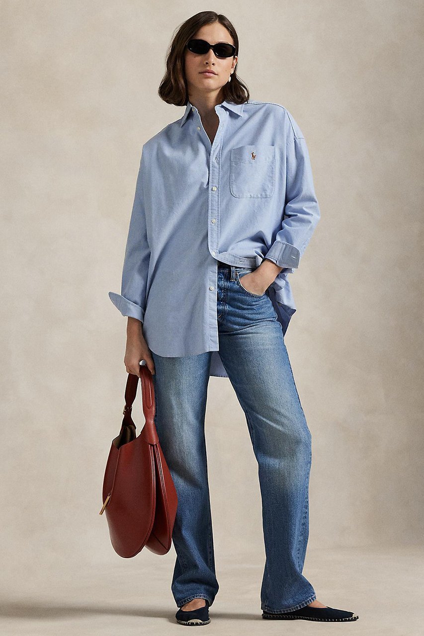 【ラルフローレン/RALPH LAUREN】の【POLO RALPH LAUREN】ビッグ コットン オックスフォード シャツ 人気、トレンドファッション・服の通販 founy(ファニー) 　ファッション　Fashion　レディースファッション　Fashion for Women　トップス・カットソー　Cut & Sew Tops　シャツ・ブラウス・オフィスカジュアル　Elegant Blouses & Button-Ups　シンプル　Simple, Minimal　スリーブ　Sleeve, Long Sleeve / Short Sleeve　ビッグ　Big, Oversized　ポケット　Pocket, Pocket Detail　ロング　Long, Long-Length　other-3|ID: prp329100004878071 ipo3291000000036389854