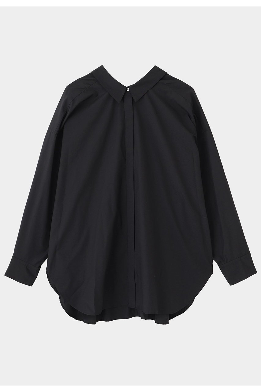 【ル フィル/LE PHIL】のラスターブロードバックスリットブラウス インテリア・キッズ・メンズ・レディースファッション・服の通販 founy(ファニー) 　ファッション　Fashion　レディースファッション　Fashion for Women　トップス・カットソー　Cut & Sew Tops　シャツ・ブラウス・オフィスカジュアル　Elegant Blouses & Button-Ups　バッグ　Bags　おすすめ　Recommended / Our Picks　インナー　Innerwear　クラシック　Classic, Timeless Style　ショルダー　Shoulder, Shoulder Strap　シンプル　Simple, Minimal　スリット　Slit, Slit Detail　スリーブ　Sleeve, Long Sleeve / Short Sleeve　ドロップ　Drop Shoulder, Dropped Style　ビッグ　Big, Oversized　ベーシック　Basic, Essential　リラックス　Relax, Relaxed Fit　ロング　Long, Long-Length　エレガント 上品　Elegant　別注　Limited Edition, Custom Order　ブラック|ID: prp329100004878074 ipo3291000000036389872