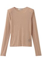 【プランク プロジェクト/PRANK PROJECT】のストーンメッシュスキントップ / Stone Mesh Skin Top 人気、トレンドファッション・服の通販 founy(ファニー) ファッション Fashion レディースファッション Fashion for Women トップス・カットソー Cut & Sew Tops シャツ・ブラウス・オフィスカジュアル Elegant Blouses & Button-Ups ストーン Stone, Gem-Like スリーブ Sleeve, Long Sleeve / Short Sleeve メッシュ Mesh, Net Fabric ロング Long, Long-Length thumbnail BGE(ベージュ)|ID: prp329100004878077 ipo3291000000036389886