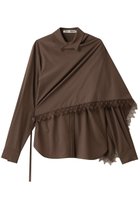 【プランク プロジェクト/PRANK PROJECT】のスカーフシャツ / Scarf Shirt 人気、トレンドファッション・服の通販 founy(ファニー) ファッション Fashion レディースファッション Fashion for Women トップス・カットソー Cut & Sew Tops シャツ・ブラウス・オフィスカジュアル Elegant Blouses & Button-Ups ジャケット Jacket, Outerwear スカーフ Scarf, Neckwear スリーブ Sleeve, Long Sleeve / Short Sleeve ドッキング Docking, Mixed Material ドレープ Drape, Draping Fabric ラップ Wrap, Wrap Design レース Lace, Lace Fabric ロング Long, Long-Length thumbnail BRN(ブラウン)|ID: prp329100004878078 ipo3291000000036389897