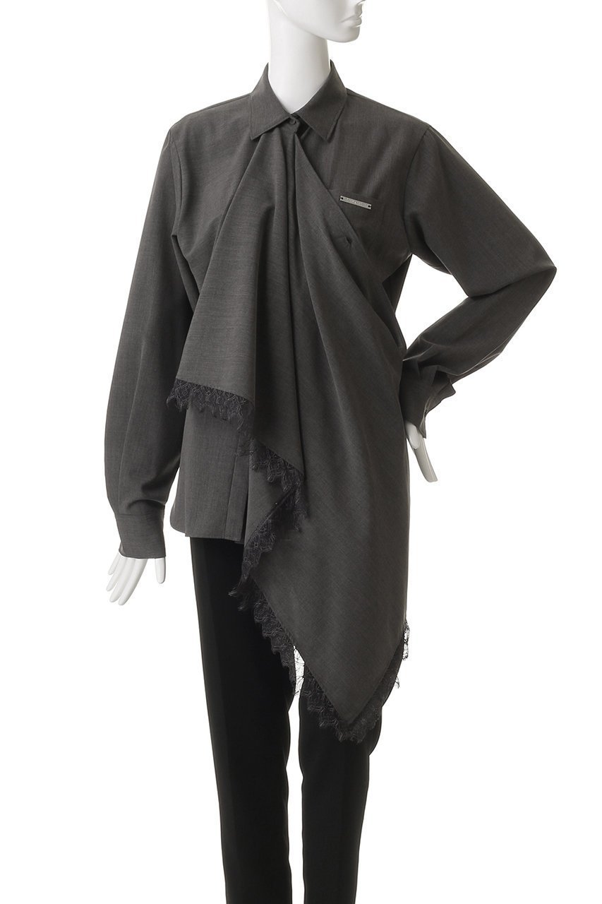 【プランク プロジェクト/PRANK PROJECT】のスカーフシャツ / Scarf Shirt 人気、トレンドファッション・服の通販 founy(ファニー) 　ファッション　Fashion　レディースファッション　Fashion for Women　トップス・カットソー　Cut & Sew Tops　シャツ・ブラウス・オフィスカジュアル　Elegant Blouses & Button-Ups　ジャケット　Jacket, Outerwear　スカーフ　Scarf, Neckwear　スリーブ　Sleeve, Long Sleeve / Short Sleeve　ドッキング　Docking, Mixed Material　ドレープ　Drape, Draping Fabric　ラップ　Wrap, Wrap Design　レース　Lace, Lace Fabric　ロング　Long, Long-Length　other-8|ID: prp329100004878078 ipo3291000000036389904