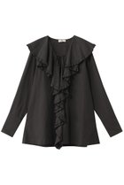 【ウーア/Uhr】のラッフルフリルシャツ 人気、トレンドファッション・服の通販 founy(ファニー) ファッション Fashion レディースファッション Fashion for Women トップス・カットソー Cut & Sew Tops シャツ・ブラウス・オフィスカジュアル Elegant Blouses & Button-Ups おすすめ Recommended / Our Picks スリット Slit, Slit Detail スリーブ Sleeve, Long Sleeve / Short Sleeve バランス Balance, Style Balance フリル Frill, Ruffle ロング Long, Long-Length thumbnail ネイビープレイド|ID: prp329100004878082 ipo3291000000036389947