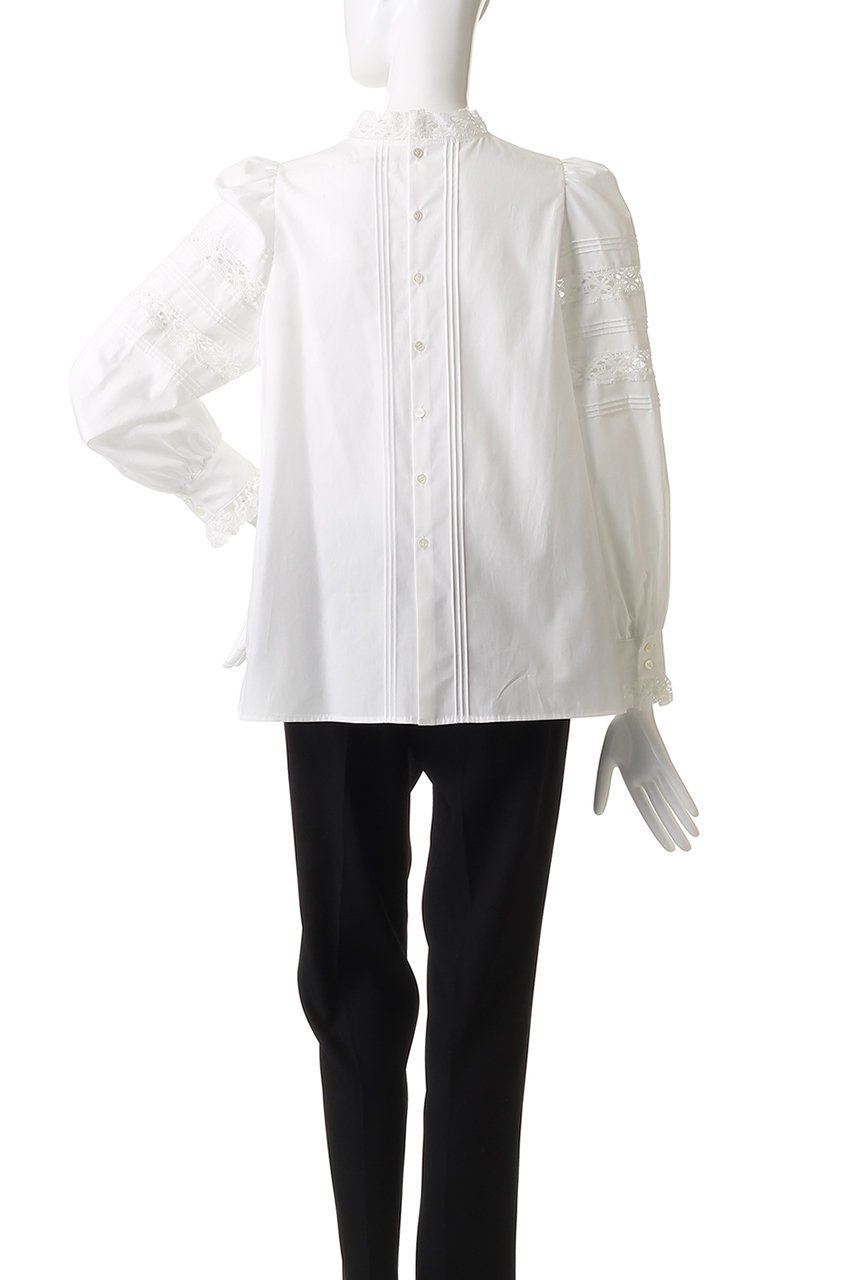 【ビリティス ディセッタン/Bilitis dix-sept ans】のレースハイネックブラウス 人気、トレンドファッション・服の通販 founy(ファニー) 　ファッション　Fashion　レディースファッション　Fashion for Women　トップス・カットソー　Cut & Sew Tops　シャツ・ブラウス・オフィスカジュアル　Elegant Blouses & Button-Ups　スラックス　Slacks, Dress Pants　スリーブ　Sleeve, Long Sleeve / Short Sleeve　デニム　Denim, Jeans Material　ハイネック　High Neck, Mock Neck　フェミニン　Feminine, Girly　フレア　Flare, Flared　レース　Lace, Lace Fabric　ロング　Long, Long-Length　other-4|ID: prp329100004878083 ipo3291000000036389956