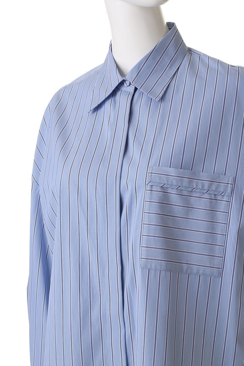 【アンクレイヴ/uncrave】のTHOMAS MASON BIGシャツ 人気、トレンドファッション・服の通販 founy(ファニー) 　ファッション　Fashion　レディースファッション　Fashion for Women　トップス・カットソー　Cut & Sew Tops　シャツ・ブラウス・オフィスカジュアル　Elegant Blouses & Button-Ups　カシュクール　Wrap Design　カフス　Cuff Design　ストライプ　Stripe, Striped Pattern　スリーブ　Sleeve, Long Sleeve / Short Sleeve　ドレス　Dress, One-Piece　パイピング　Piping, Trim Design　ビッグ　Big, Oversized　ポケット　Pocket, Pocket Detail　ヨーク　Yoke, Yoke Design　ロング　Long, Long-Length　other-5|ID: prp329100004878093 ipo3291000000036390051