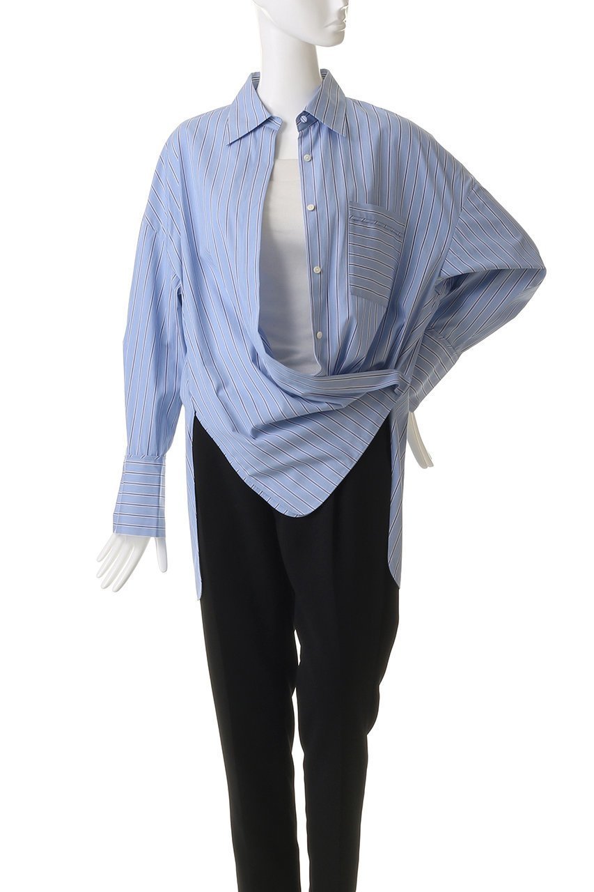 【アンクレイヴ/uncrave】のTHOMAS MASON BIGシャツ 人気、トレンドファッション・服の通販 founy(ファニー) 　ファッション　Fashion　レディースファッション　Fashion for Women　トップス・カットソー　Cut & Sew Tops　シャツ・ブラウス・オフィスカジュアル　Elegant Blouses & Button-Ups　カシュクール　Wrap Design　カフス　Cuff Design　ストライプ　Stripe, Striped Pattern　スリーブ　Sleeve, Long Sleeve / Short Sleeve　ドレス　Dress, One-Piece　パイピング　Piping, Trim Design　ビッグ　Big, Oversized　ポケット　Pocket, Pocket Detail　ヨーク　Yoke, Yoke Design　ロング　Long, Long-Length　other-7|ID: prp329100004878093 ipo3291000000036390053