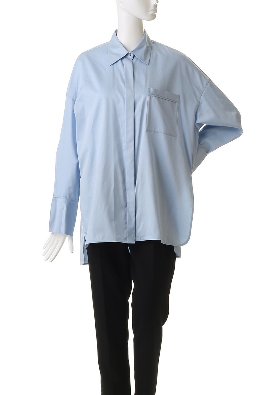【アンクレイヴ/uncrave】のブロードクロス BIGシャツ 人気、トレンドファッション・服の通販 founy(ファニー) 　ファッション　Fashion　レディースファッション　Fashion for Women　トップス・カットソー　Cut & Sew Tops　シャツ・ブラウス・オフィスカジュアル　Elegant Blouses & Button-Ups　カシュクール　Wrap Design　カフス　Cuff Design　サテン　Satin, Glossy Fabric　スリーブ　Sleeve, Long Sleeve / Short Sleeve　パイピング　Piping, Trim Design　ビッグ　Big, Oversized　ブロード　Broadcloth, Fine Cotton　ポケット　Pocket, Pocket Detail　ヨーク　Yoke, Yoke Design　ロング　Long, Long-Length　other-2|ID: prp329100004878094 ipo3291000000036390058