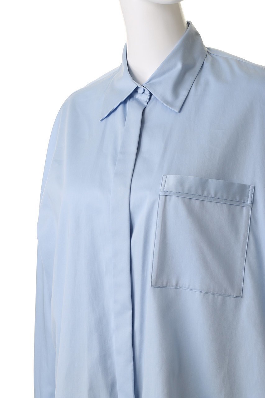【アンクレイヴ/uncrave】のブロードクロス BIGシャツ 人気、トレンドファッション・服の通販 founy(ファニー) 　ファッション　Fashion　レディースファッション　Fashion for Women　トップス・カットソー　Cut & Sew Tops　シャツ・ブラウス・オフィスカジュアル　Elegant Blouses & Button-Ups　カシュクール　Wrap Design　カフス　Cuff Design　サテン　Satin, Glossy Fabric　スリーブ　Sleeve, Long Sleeve / Short Sleeve　パイピング　Piping, Trim Design　ビッグ　Big, Oversized　ブロード　Broadcloth, Fine Cotton　ポケット　Pocket, Pocket Detail　ヨーク　Yoke, Yoke Design　ロング　Long, Long-Length　other-5|ID: prp329100004878094 ipo3291000000036390061