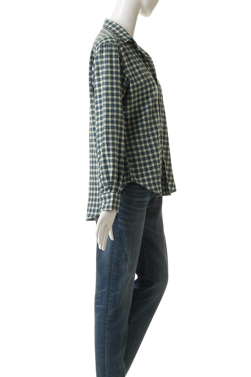 【フランク&アイリーン/Frank&Eileen】のEILEEN イタリアンコットン ミニチェック シャツ 人気、トレンドファッション・服の通販 founy(ファニー) 　ファッション　Fashion　レディースファッション　Fashion for Women　トップス・カットソー　Cut & Sew Tops　シャツ・ブラウス・オフィスカジュアル　Elegant Blouses & Button-Ups　スリーブ　Sleeve, Long Sleeve / Short Sleeve　チェック　Check, Plaid, Tartan　ロング　Long, Long-Length　定番　Standard, Basic Item　other-3|ID: prp329100004878098 ipo3291000000036390086