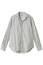【フランク&アイリーン/Frank&Eileen】のEILEEN イタリアンコットン マルチストライプ プリント シャツ 人気、トレンドファッション・服の通販 founy(ファニー) ファッション Fashion レディースファッション Fashion for Women トップス・カットソー Cut & Sew Tops シャツ・ブラウス・オフィスカジュアル Elegant Blouses & Button-Ups ストライプ Stripe, Striped Pattern スリーブ Sleeve, Long Sleeve / Short Sleeve バランス Balance, Style Balance プリント Print, Printed Pattern ロング Long, Long-Length エレガント 上品 Elegant thumbnail ホワイト|ID: prp329100004878100 ipo3291000000036390096