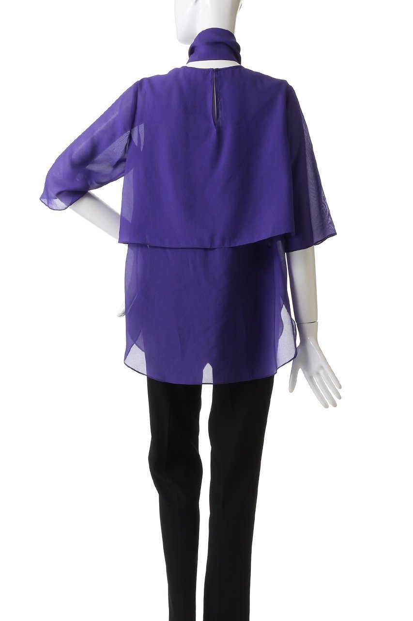 【ドメル/DOMELLE】のオーガンジー ブラウス 人気、トレンドファッション・服の通販 founy(ファニー) 　ファッション　Fashion　レディースファッション　Fashion for Women　トップス・カットソー　Cut & Sew Tops　シャツ・ブラウス・オフィスカジュアル　Elegant Blouses & Button-Ups　オーガンジー　Organza Fabric　ショート　Short, Short Length　スリーブ　Sleeve, Long Sleeve / Short Sleeve　バランス　Balance, Style Balance　リボン　Ribbon, Bow　other-4|ID: prp329100004878112 ipo3291000000036390238