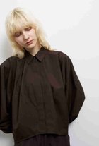 【ランバン オン ブルー/LANVIN en Bleu】のTHOMAS MASONボリュームシャツ 人気、トレンドファッション・服の通販 founy(ファニー) ファッション Fashion レディースファッション Fashion for Women トップス・カットソー Cut & Sew Tops シャツ・ブラウス・オフィスカジュアル Elegant Blouses & Button-Ups スリーブ Sleeve, Long Sleeve / Short Sleeve バランス Balance, Style Balance バルーン Balloon, Balloon Silhouette ファブリック Fabric, Textile フロント Front, Front Design ボトム Bottoms, Lower Wear マニッシュ Mannish, Boyish ロング Long, Long-Length エレガント 上品 Elegant thumbnail ブラウン|ID: prp329100004878120 ipo3291000000036390310